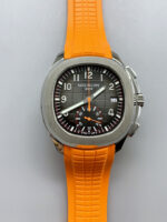 Patek Philippe Aquanaut 5968 Chronograph Steel Casing Orange Strap Watch in Swiss Automatic Movement - Image 2
