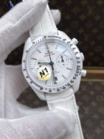 Omega Speedmaster Super Clone White Side of the Moon Ceramic Casing Watch - Image 3