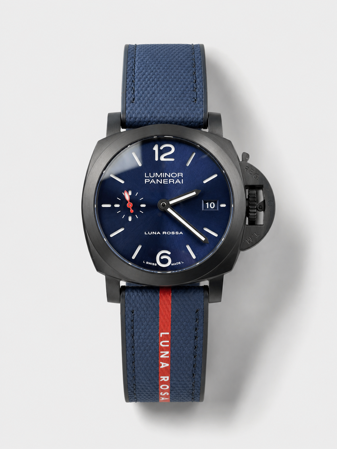 GW-CB81A7BE product image Panerai Luminor Marina PAM1408 Quaranta DLC Coated Luna Rossa 1:1 Mirror Replica Watch 40MM - Image 1