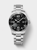 Longines HydroConquest GMT Series 1:1 Top-Grade Replica Watch (Swiss Movement, Black Dial, Stainless Steel Bracelet)