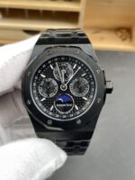 Audemars Piguet Royal Oak Perpetual Calendar Super Clone Black Ceramic Replica Watch - Image 2