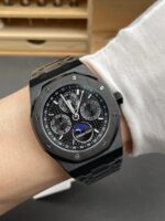 Audemars Piguet Royal Oak Perpetual Calendar Super Clone Black Ceramic Replica Watch - Image 10