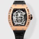 Richard Mille RM052 Skull Genuine Tourbillon Edition Watch in Rose Gold Casing