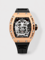 Richard Mille RM052 Skull Genuine Tourbillon Edition Watch in Rose Gold Casing