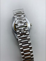 Rolex Day Date Super Clone Stainless Steel Pink Sunburst Dial Crystal Numerals Watch 36MM – 1:1 Mirror Quality - Image 10