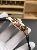 Royal Oak Chrono 26240 Rose Gold Blue Dial Leather Strap Super Clone Watch - Image 6
