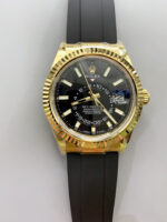 Rolex Sky-Dweller REF# 336935 Black Dial Watch in Yellow Gold 904L Steel Case 1:1 Mirror Replica - Image 2