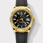 Rolex Sky-Dweller REF# 336935 Black Dial Watch in Yellow Gold 904L Steel Case 1:1 Mirror Replica