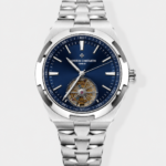 Vacheron Constantin Overseas Tourbillon Stainless Steel in Blue Dial Gold Strap 1:1 Mirror Replica