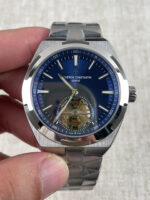 Vacheron Constantin Overseas Tourbillon Stainless Steel in Blue Dial Gold Strap 1:1 Mirror Replica - Image 2
