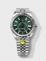 Rolex Sky-Dweller REF# 336934 Green Dial Watch in 904L Steel Case 1:1 Mirror Replica
