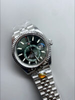 Rolex Sky-Dweller REF# 336934 Green Dial Watch in 904L Steel Case 1:1 Mirror Replica - Image 3
