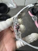 Richard Mille Super Clone RM67-02 Sapphires Casing Watch White Rubber Strap - Image 7