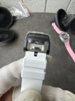 Richard Mille Super Clone RM67-02 Sapphires Casing Watch White Rubber Strap - Image 9