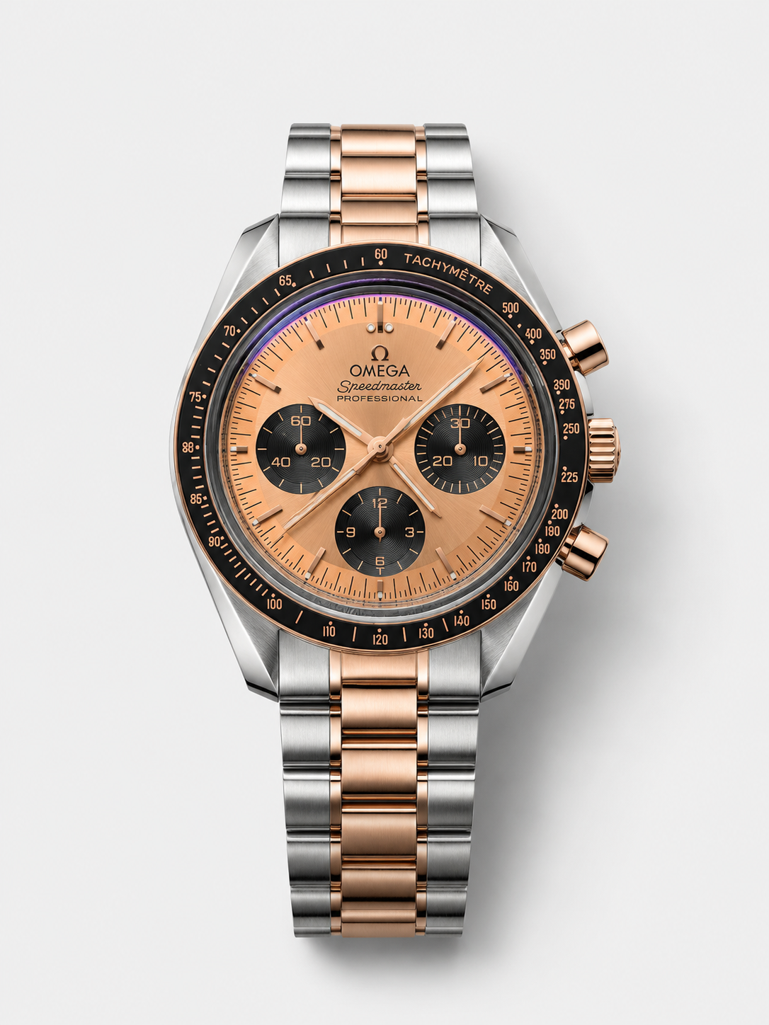 GW-DA7877DE product image Omega Speedmaster Professional Moonwatch Two Tone Sedna Gold Swiss Replica Watch - Image 1