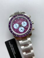 Rolex Daytona Super Clone Artisans De Geneve Edition Maroon Dial Swiss Replica Watch - Image 4