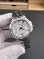 Patek Philippe Nautilus 7118/1A White Dial 1:1 Mirror Swiss Replica Watch in 904L Steel - Image 3