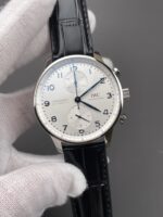 IWC Portuguese Chronograph Swiss Replica Watch in Steel Case White Dial – 1:1 Mirror Replica Edition - Image 3