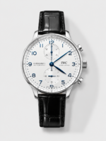 IWC Portuguese Chronograph Swiss Replica Watch in Steel Case White Dial – 1:1 Mirror Replica Edition