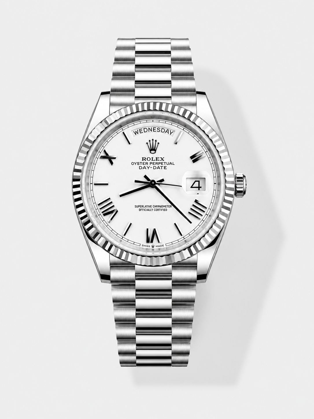 GW-E7127422 product image Rolex Day Date Super Clone White Dial 40MM 147 Grams Swiss Replica watch - Image 1