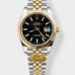 Rolex Datejust M126333 41MM ETA3235 72 Hours Power Black Dial Oyster 1:1 Mirror Replica Yellow Gold 904L Steel