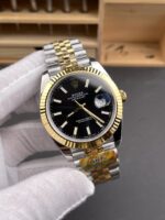 Rolex Datejust M126333 41MM ETA3235 72 Hours Power Black Dial Oyster 1:1 Mirror Replica Yellow Gold 904L Steel - Image 4
