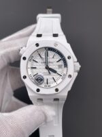 Audemars Piguet Royal Oak Offshore Ceramic Super Clone Watch White Dial Cal.3102 Movement - Image 2