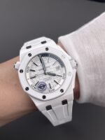 Audemars Piguet Royal Oak Offshore Ceramic Super Clone Watch White Dial Cal.3102 Movement - Image 10