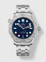 Omega Seamaster 300M Co-Axial Master Chronometer Blue Dial Titanium Bezel – 1:1 Mirror Replica