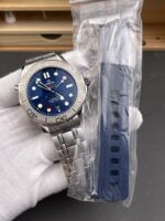 Omega Seamaster 300M Co-Axial Master Chronometer Blue Dial Titanium Bezel – 1:1 Mirror Replica - Image 5
