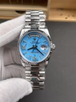 Rolex Day-Date 36mm – White Gold Model with Turquoise Dial and Diamond Markers – Top-Tier 1:1 Replica - Image 2