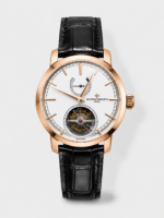 Vacheron Constantin Traditionelle 14-Day Tourbillon White Dial Rose Gold 1:1 Mirror Replica Watch