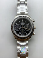 Omega Speedmaster Racing 904L Steel Chronograph 1:1 Mirror Replica in Black Dial - Image 2