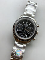Omega Speedmaster Racing 904L Steel Chronograph 1:1 Mirror Replica in Black Dial - Image 3