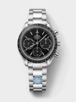 Omega Speedmaster Racing 904L Steel Chronograph 1:1 Mirror Replica in Black Dial