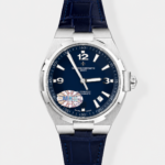 Vacheron Constantin Overseas 1:1 Mirror Swiss Replica Watch in Steel Blue Dial – leather Strap
