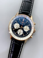 Breitling Navitimer B01 Chronograph 43 (Black Dial) — 18K Rose Gold Case, Top-Tier Swiss 1:1 Replica - Image 4