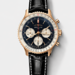 Breitling Navitimer B01 Chronograph 43 (Black Dial) — 18K Rose Gold Case, Top-Tier Swiss 1:1 Replica