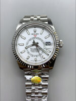 Rolex Sky-Dweller REF# M326934 White Dial Watch in 904L Steel Case 1:1 Mirror Replica - Image 2