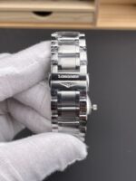 Longines Master Collection Swiss-style replica watch with automatic movement, moon phase, and white dial (steel bracelet) - Image 8