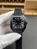 Santos De Cartier DLC Coated Casing 1:1 Mirror Swiss Replica Watch 40MM - Image 3