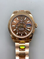 Rolex Sky-Dweller REF# 336235 Brown Dial Watch in Rose Gold 904L Steel Case 1:1 Mirror Replica - Image 2
