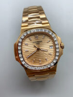 Patek Philippe Nautilus 5723 Rose Gold Dial Super Clone Watch - Image 4