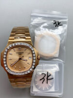 Patek Philippe Nautilus 5723 Rose Gold Dial Super Clone Watch - Image 5