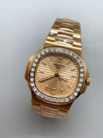 Patek Philippe Nautilus 5723 Rose Gold Dial Super Clone Watch - Image 3