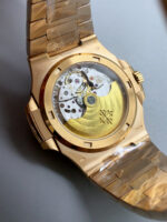 Patek Philippe Nautilus 5723 Rose Gold Dial Super Clone Watch - Image 7