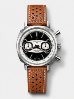 Breitling Top Time Super Clone Chronograph Brown Leather Strap Watch