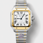 Santos De Cartier 1:1 Mirror Replica – 36MM Yellow Gold Two Tone Watch