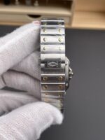 Santos De Cartier 1:1 Mirror Replica – 36MM Yellow Gold Two Tone Watch - Image 9