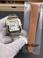 Santos De Cartier 1:1 Mirror Replica – 36MM Yellow Gold Two Tone Watch - Image 4